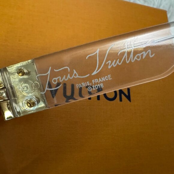 LOUIS VUITTON Acetate 1.1 Millionaires Sunglasses Transparent Yellow Ombre Lense - Picture 4 of 11